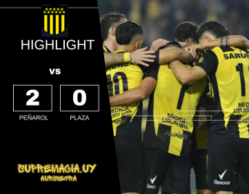 Compacto mejores jugadas Peñarol 2 vs Plaza Colonia 0 Intermedio Serie A 2025